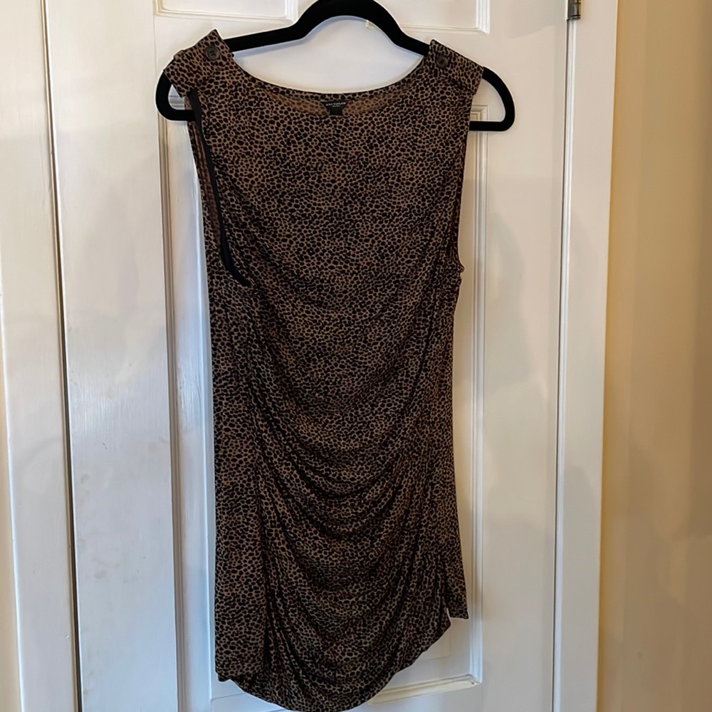 Ann taylor, sleeve animal print top
